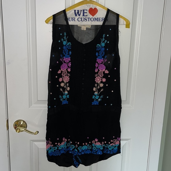 Artelier Nicole Miller Embellished Romper - Picture 2 of 10